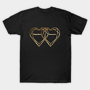 Together Forever Metallic Hearts T-Shirt